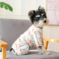 Pijama com Estampado Arco-Íris para Cães – Colorido, Divertido e Confortável
