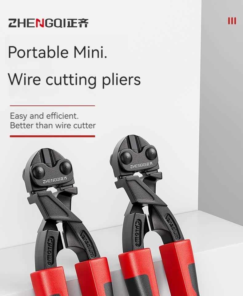Alicate de corte de arame, alicate de corte de barra de aço, alicate para cortar arame de aço e ferro, tesoura potente, tesoura para cortar arame, la