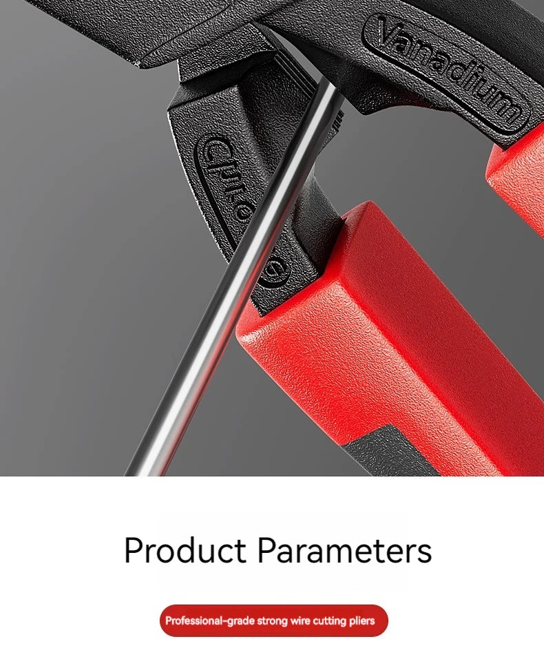 Alicate de corte de arame, alicate de corte de barra de aço, alicate para cortar arame de aço e ferro, tesoura potente, tesoura para cortar arame, la