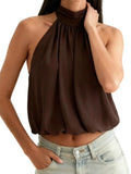 Top Elegante Halter Costas Nuas | Sexy Noite Clube e Festas