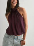 Top Elegante Halter Costas Nuas | Sexy Noite Clube e Festas