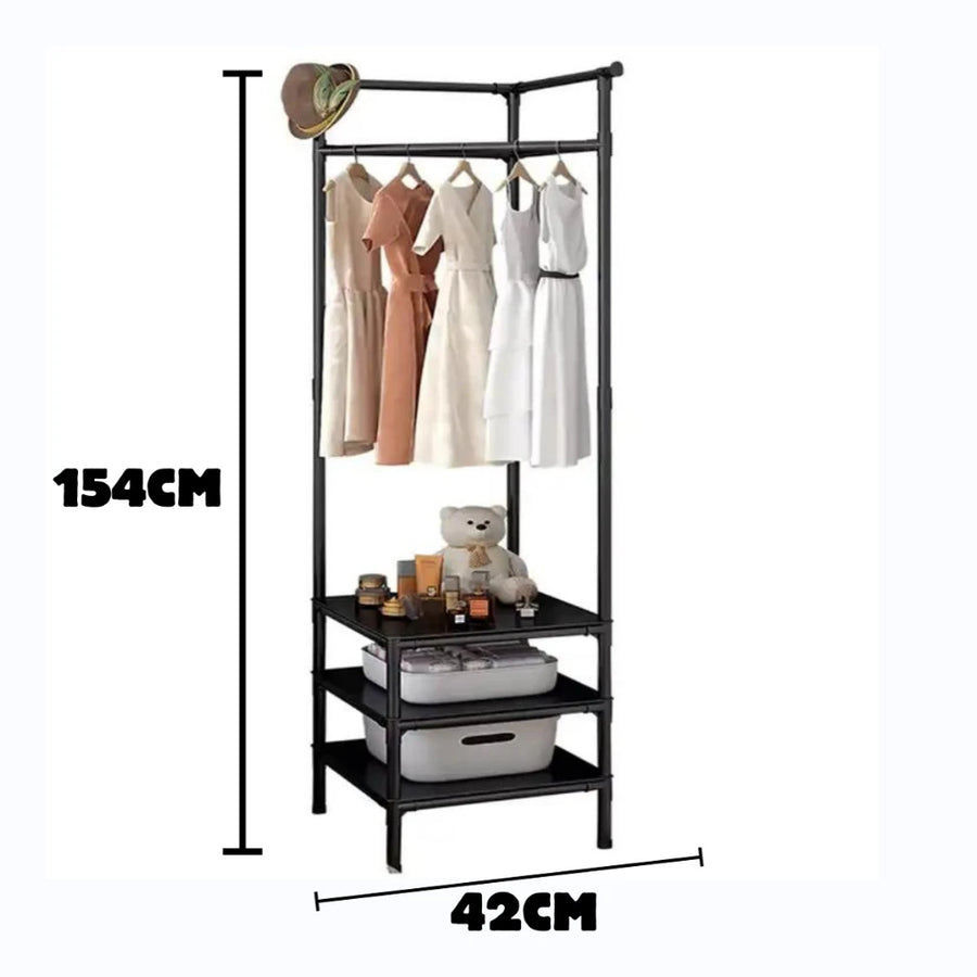 Arara Cabideiro Organizador de Roupa, Sapatos e Bolsas – Modelo Closet 5