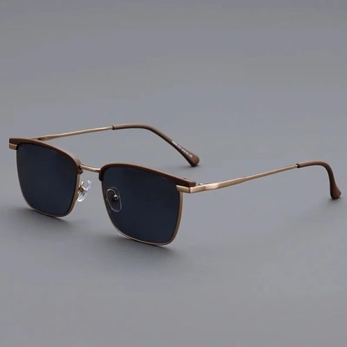 Óculos Sol Quadrados Vintage Metal Brand | Edição Especial Unissex