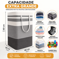 Cesto dobrável 75l para roupa suja – grande capacidade e alta resistência
