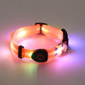 Coleira para Cão com Luz LED Recarregável USB – PVC Macio, Impermeável e Segura