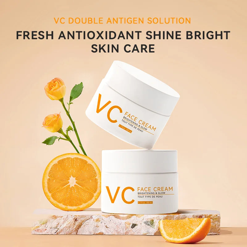 Creme Facial com Vitamina C – Anti-Manchas, Iluminador e Antioxidante