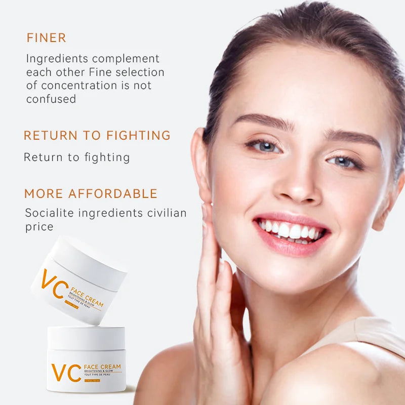Creme Facial com Vitamina C – Anti-Manchas, Iluminador e Antioxidante