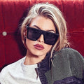 Óculos Sol Quadrados Luxo Pretos Espelhados | Fashion Feminino Brand