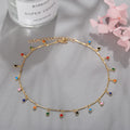 Colar com Franjas Candy Color | Estético Versátil Choker Fashion