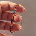 Pulseira Tênis Multicolor Ajustável | Arco-Íris Zircónia Casamento