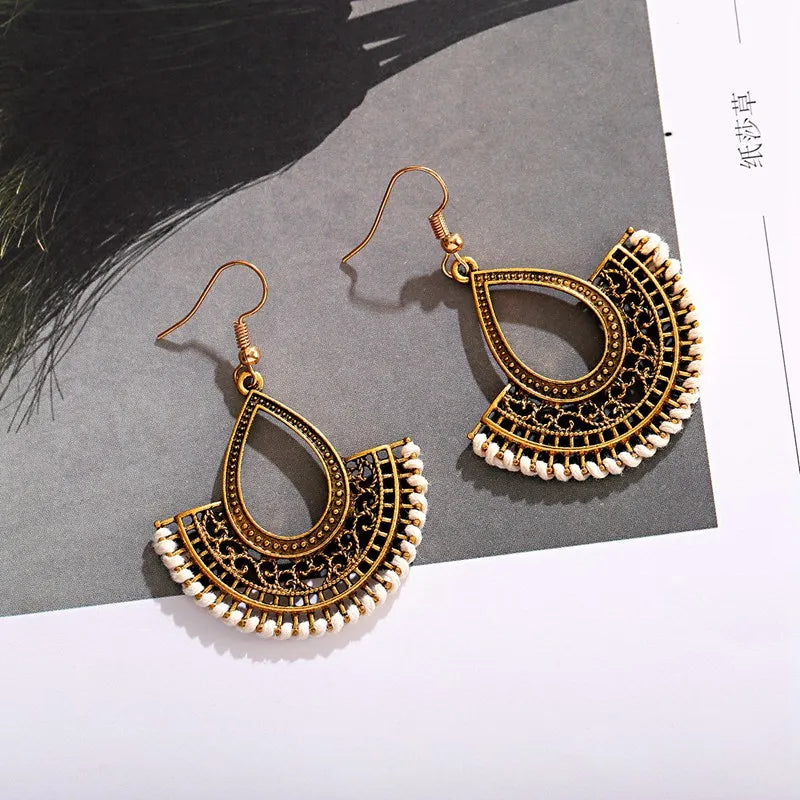 Brincos jhumka indianos vazados em dourado, estilo retro turco, joias indianas, bijuteria artesanal, brincos boho vintage da turquia para mulher.