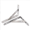 Suporte Triangular em Aço Inoxidável – Para Prateleiras, Tripés e Estruturas de Armazenamento