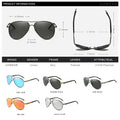 Óculos Aviação AOWEAR Polarizados Espelhados | Designer Brand Unissex