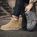 Sapatos Masculinos de Cano Alto Retro – Respiráveis, Antiderrapantes e Estilo Gentleman