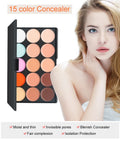 Palete Camuflagem 15 Cores | Corretor Creme Contorno Profissional