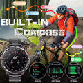 Smartwatch Militar T-Rex3 Ultra | GPS Bússola 5ATM 1100mAh Ecrã AOD