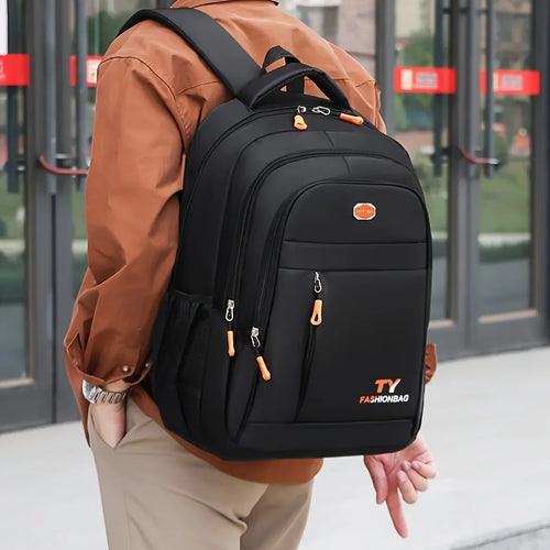 Mochila Impermeável Casual para Homem – Grande Capacidade, Compartimento para Portátil