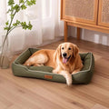 Cama Quadrada para Cães e Gatos – Todas as Estações, Resistente a Mordidas e Impermeável