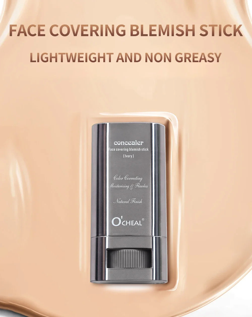 Stick de Contorno e Corretor Facial | Leve Iluminador Longa Duração