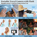 Câmara 4K Autofocus 48MP Vlogging | Anti-Shake Flip 180° Flash Compacta