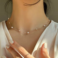 Choker Pérola Imitação com Coração | Love Tendência Festas Clavícula