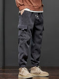 Calças Harem Elásticas Straight Jogger | Primavera Outono Casual Desporto
