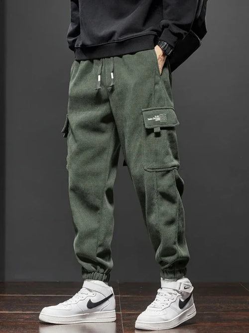 Calças Harem Elásticas Straight Jogger | Primavera Outono Casual Desporto
