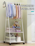 Cabide de Chão Triangular Dobrável | Chapéus Roupa Bolsas Quarto Indoor