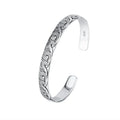 Bracelete Ondas Retro Prata 925 | Abertura Nuvem Doce Personalidade