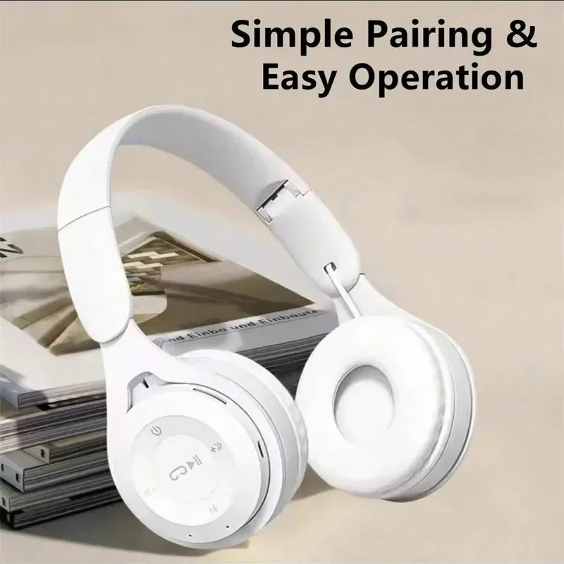 Auscultadores Bluetooth Sem Fios para Telemóvel com Cancelamento de Ruído e Som HD