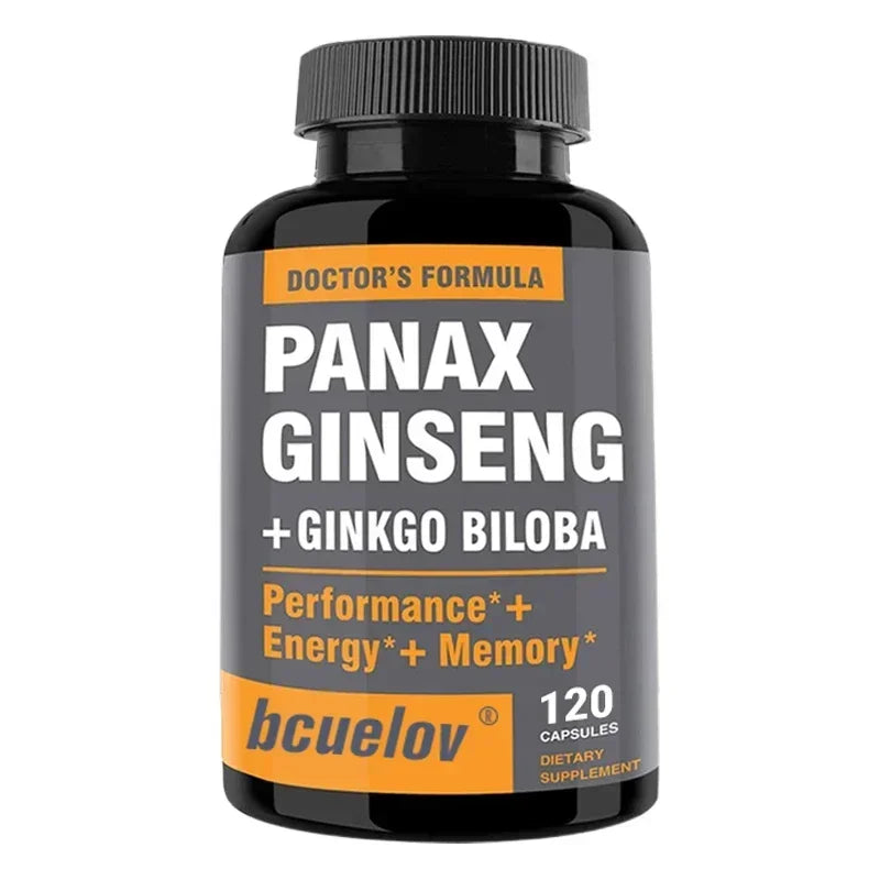 Suplementos para o aumento da potência masculina - aumentar a energia, a resistência e o desempenho com vitalidade, ginseng natural + ginkgo biloba.