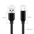 Cabo USB 3.2 Gen2 10Gbps Type-A para C | SSD Disco Rígido 60W QC