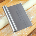 Raspador Massa Inox com Escala Medida | Cortador Pizza Bolo Pão