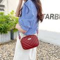Mala Camera Bag PU Rolling Strip | Ombro Telemóvel Crossbody Casual
