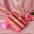 Batom Glitter Veludo Rosa Pérola | Metálico À Prova de Água Efeito Diamante