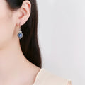Brincos de Prata com Cianite Natural – Elegantes para Casamento e Noivado