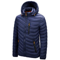 Blusão Puffer Leve com Capuz | Térmico Isolado Inverno Corrida Viagem