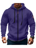Hoodie Zipper Slim Fit Outono Inverno | Sweatshirt Casual Sportswear