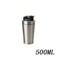Shaker Aço Inox Anti-Fugas com Bola | Ginásio Proteína Whey Portátil