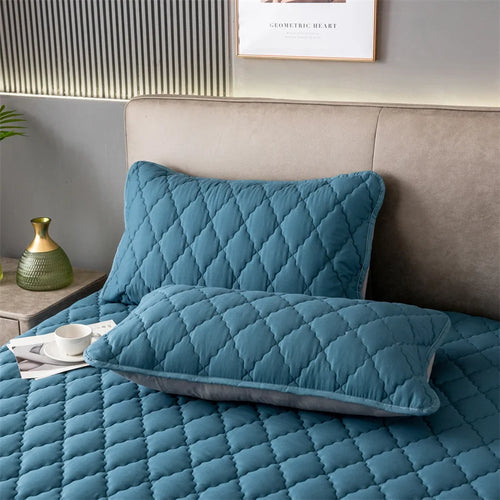 Fronha Algodão Escovado Impermeável Acolchoada | Respirável Quarto Cama