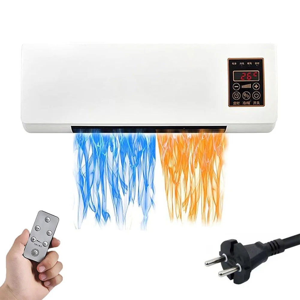 Ar condicionado portátil mini split de parede multifuncional, aquecimento e arrefecimento 2 em 1, climatizador silencioso.