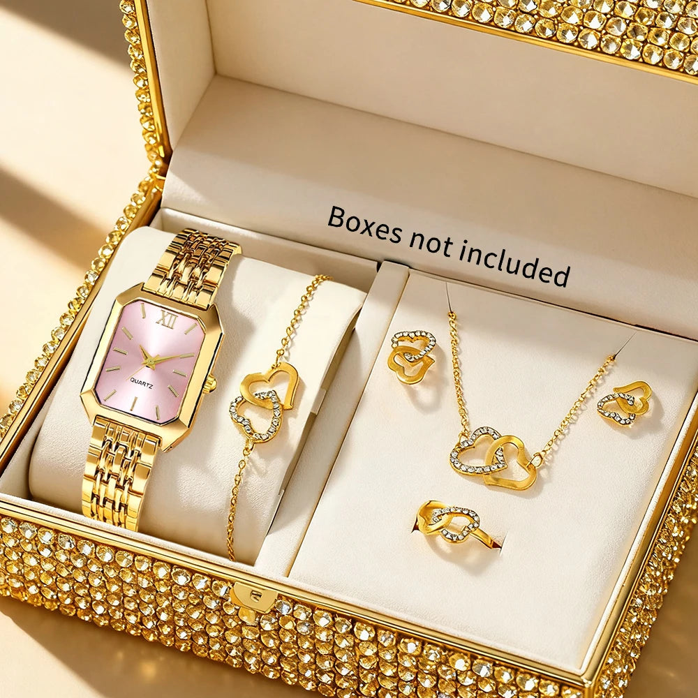 Conjunto de joias versátil e moderno com mostrador redondo, ideal para o dia a dia, casamentos, dia dos namorados, natal, ramadão, festas de aniversário e muito mais.