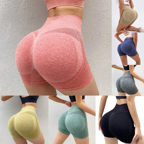 Leggings Shorts Push-Up Cintura Alta | Ciclismo Yoga Jogging Fitness Feminino