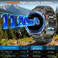 Smartwatch Militar T-Rex3 Ultra | GPS Bússola 5ATM 1100mAh Ecrã AOD