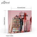 Kit Olhos POPFEEL 40 Sombras + Lápis Sobrancelha Eyeliner Máscara Pincéis