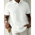 Polo Streetwear Cor Sólida Manga Curta | Respirável Brand Verão
