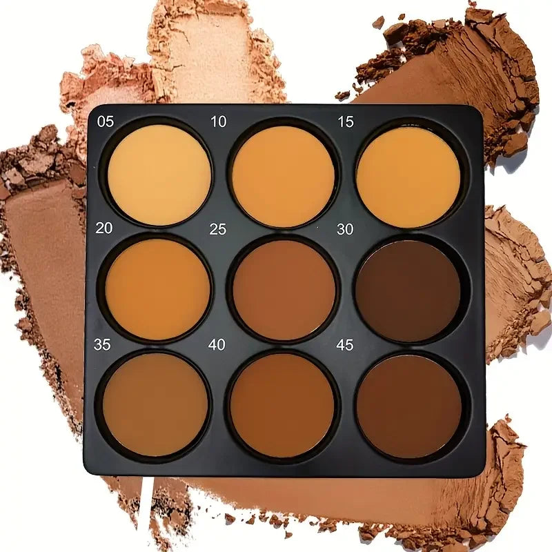 Palete Bronze 9 Cores | Contorno Corretor Fixador Sombra de Nariz