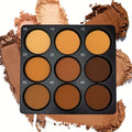 Palete Bronze 9 Cores | Contorno Corretor Fixador Sombra de Nariz