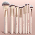 Kit 8 Pincéis Maange Portátil de Viagem | Pó Blush Base Contorno