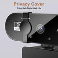 Webcam Mini 4K 2K Full HD com Microfone | 30FPS Autofocus USB PC Laptop
